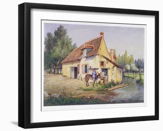 Farm in the Epernay Region, C.1850-null-Framed Giclee Print