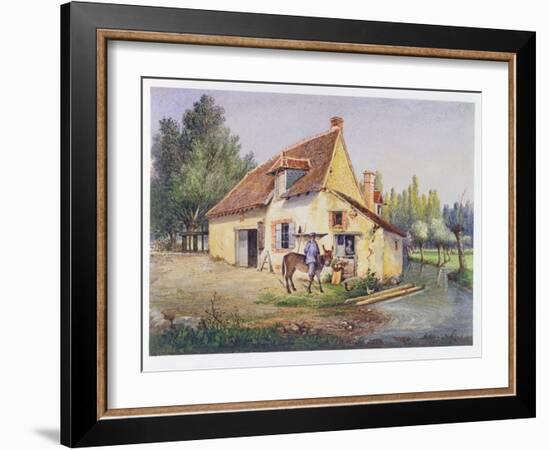 Farm in the Epernay Region, C.1850-null-Framed Giclee Print