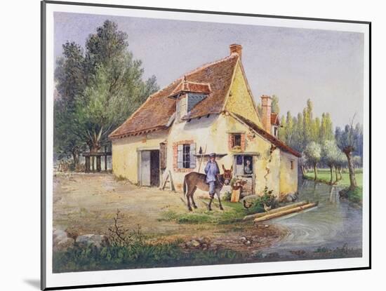 Farm in the Epernay Region, C.1850-null-Mounted Giclee Print