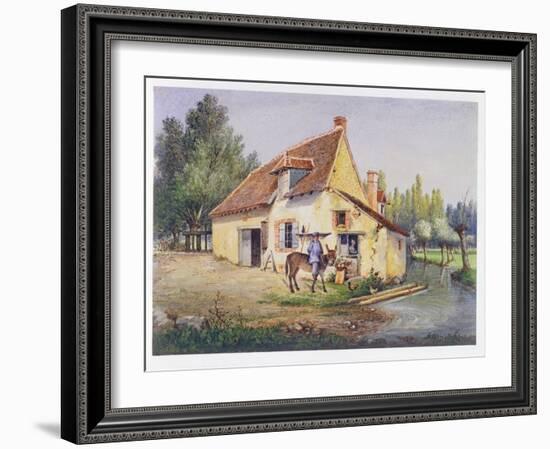 Farm in the Epernay Region, C.1850-null-Framed Giclee Print