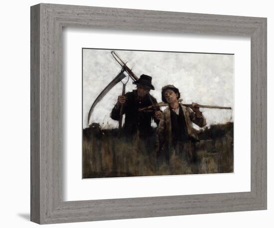 Farm Labourers, (1875-1929)-Henry Herbert La Thangue-Framed Giclee Print