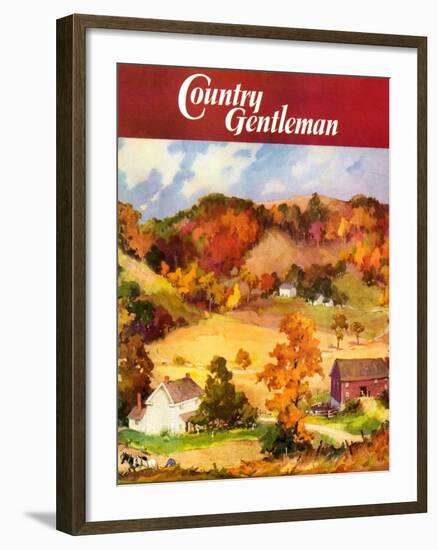 "Farm Landscape," Country Gentleman Cover, November 1, 1940-null-Framed Giclee Print