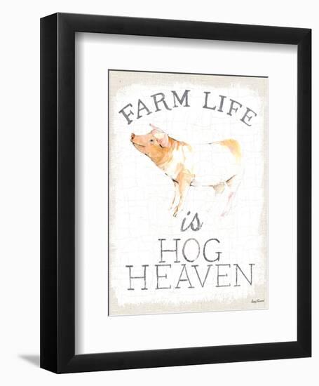 Farm Life burlap-Avery Tillmon-Framed Art Print