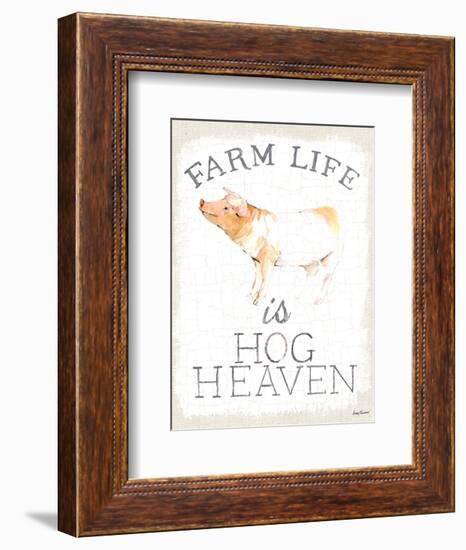 Farm Life burlap-Avery Tillmon-Framed Art Print