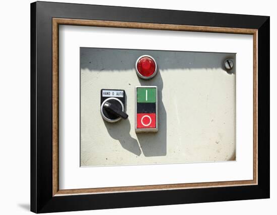 Farm, Machine, Electronics, Switch, Close-Up-Catharina Lux-Framed Photographic Print