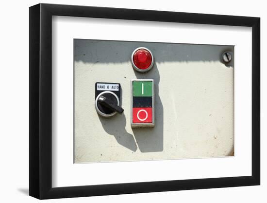 Farm, Machine, Electronics, Switch, Close-Up-Catharina Lux-Framed Photographic Print
