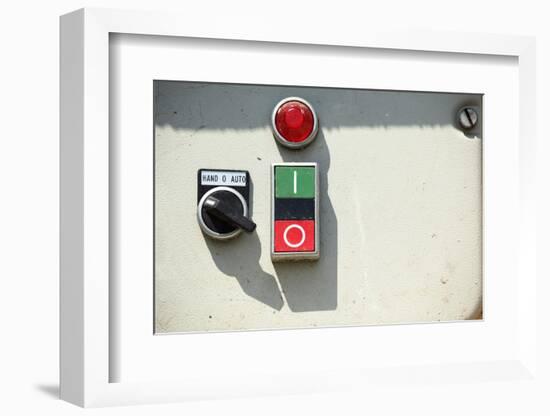 Farm, Machine, Electronics, Switch, Close-Up-Catharina Lux-Framed Photographic Print