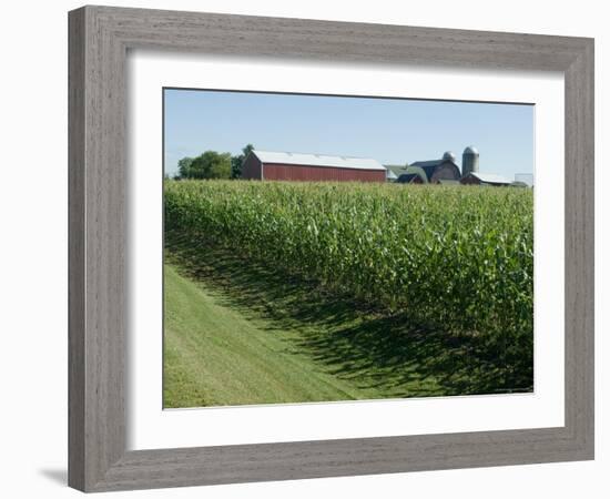 Farm, North Wood Park, Wisconsin, USA-Ethel Davies-Framed Photographic Print