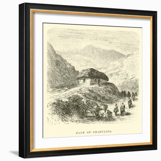 Farm of Chahuaris-Édouard Riou-Framed Giclee Print