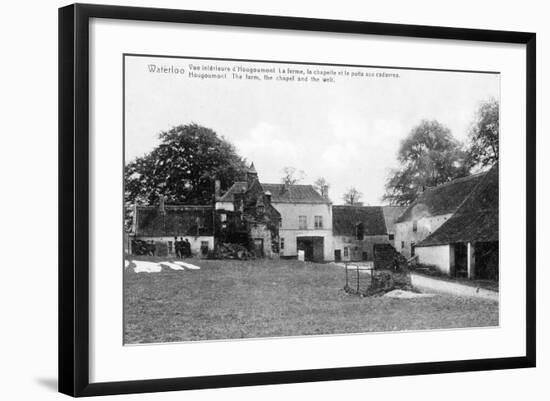 Farm of Hougoumont, an Important Strategic Site for Wellington During the Battle of Waterloo,…-Belgian Photographer-Framed Giclee Print