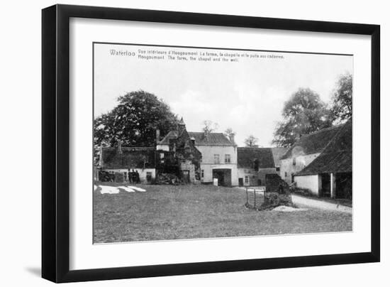 Farm of Hougoumont, an Important Strategic Site for Wellington During the Battle of Waterloo,…-Belgian Photographer-Framed Giclee Print