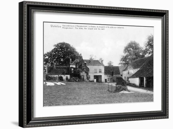 Farm of Hougoumont, an Important Strategic Site for Wellington During the Battle of Waterloo,…-Belgian Photographer-Framed Giclee Print