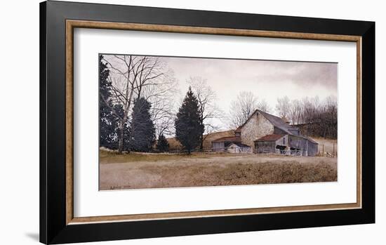 Farm on the Hill-Ray Hendershot-Framed Giclee Print