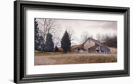 Farm on the Hill-Ray Hendershot-Framed Giclee Print