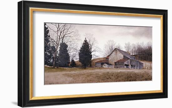 Farm on the Hill-Ray Hendershot-Framed Giclee Print