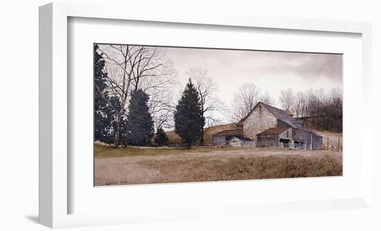 Farm on the Hill-Ray Hendershot-Framed Giclee Print