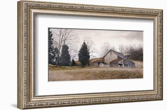 Farm on the Hill-Ray Hendershot-Framed Art Print