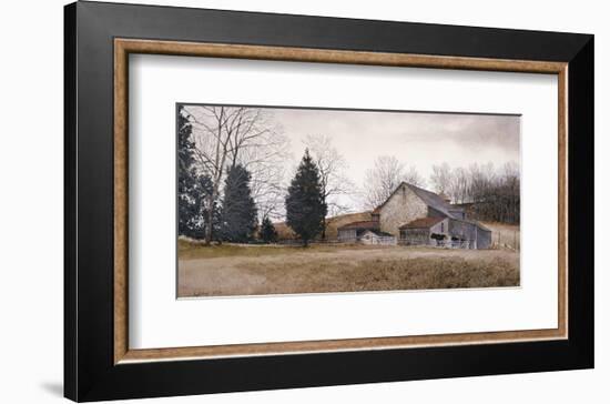 Farm on the Hill-Ray Hendershot-Framed Art Print