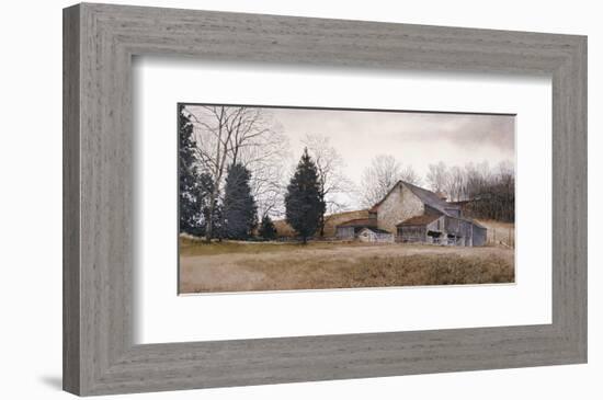 Farm on the Hill-Ray Hendershot-Framed Art Print