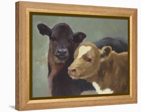 Farm Pals II-Carolyne Hawley-Framed Stretched Canvas