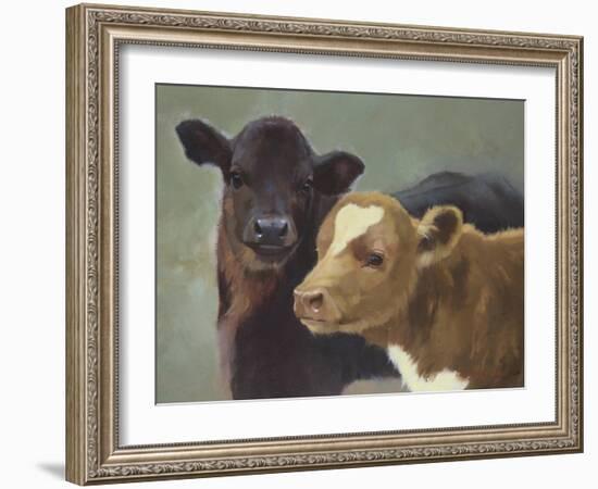 Farm Pals II-Carolyne Hawley-Framed Art Print