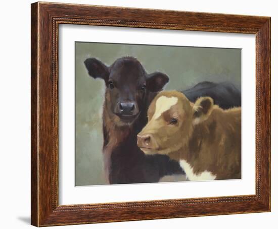 Farm Pals II-Carolyne Hawley-Framed Art Print