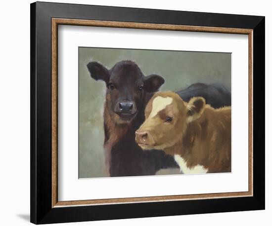 Farm Pals II-Carolyne Hawley-Framed Premium Giclee Print