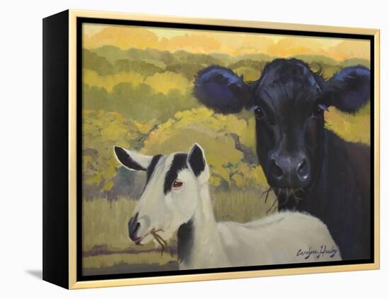 Farm Pals IV-Carolyne Hawley-Framed Stretched Canvas