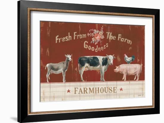 Farm Patchwork II-Danhui Nai-Framed Art Print