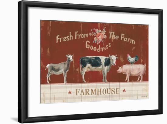 Farm Patchwork II-Danhui Nai-Framed Art Print