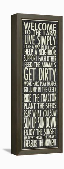 Farm Rules-Erin Clark-Framed Premier Image Canvas