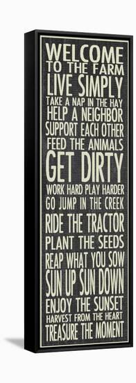 Farm Rules-Erin Clark-Framed Premier Image Canvas