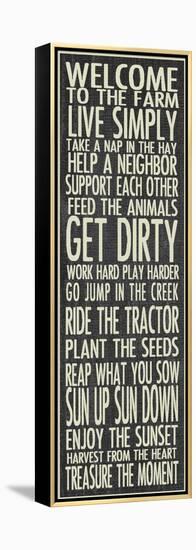 Farm Rules-Erin Clark-Framed Premier Image Canvas