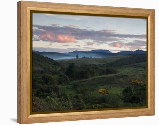 Farm Scene at Sunset in Chapada Diamantina National Park-Alex Saberi-Framed Premier Image Canvas