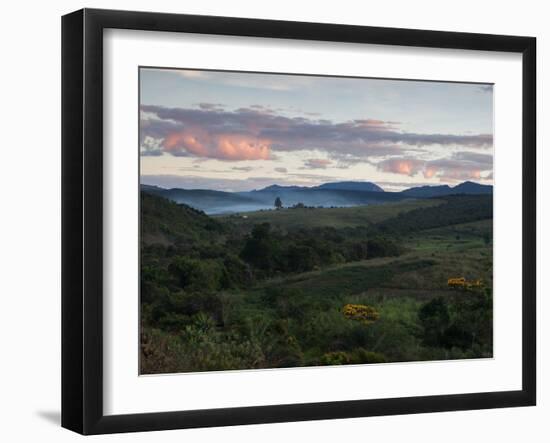 Farm Scene at Sunset in Chapada Diamantina National Park-Alex Saberi-Framed Photographic Print