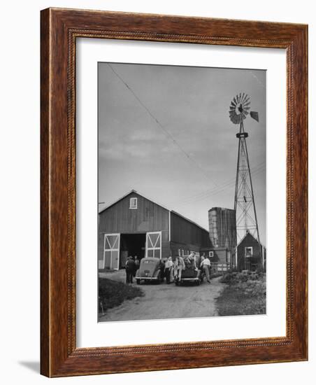 Farm Scenes of Farm Life in the Midwest-null-Framed Photographic Print