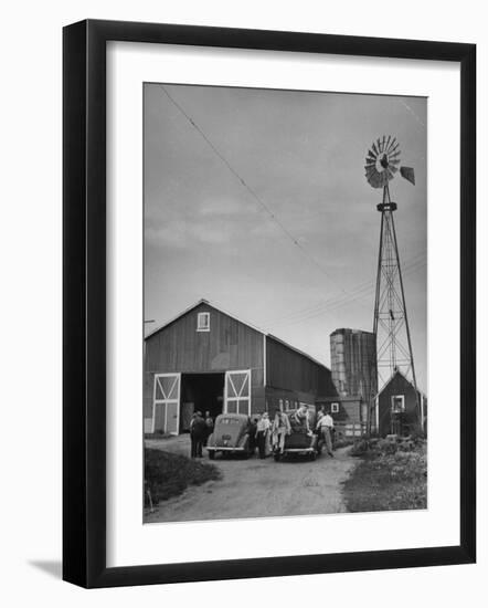 Farm Scenes of Farm Life in the Midwest-null-Framed Photographic Print