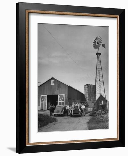 Farm Scenes of Farm Life in the Midwest-null-Framed Photographic Print