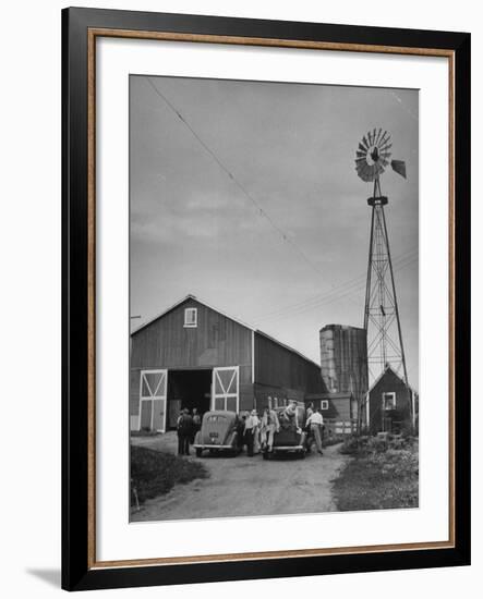 Farm Scenes of Farm Life in the Midwest-null-Framed Photographic Print