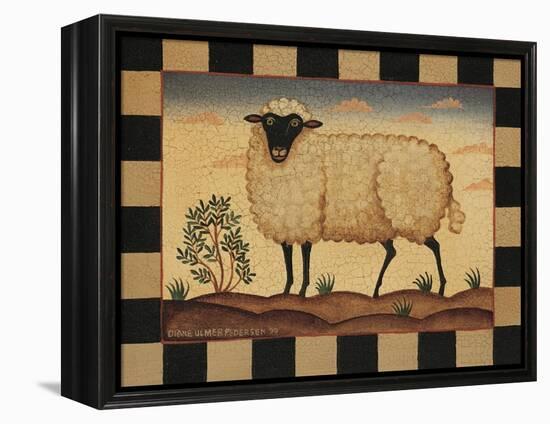 Farm Sheep-Diane Pedersen-Framed Stretched Canvas