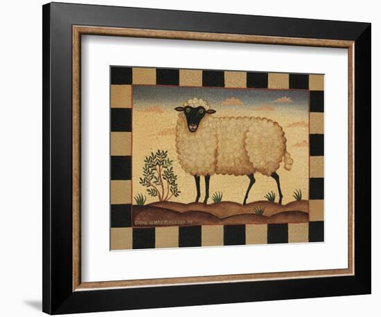 Farm Sheep-Diane Pedersen-Framed Premium Giclee Print