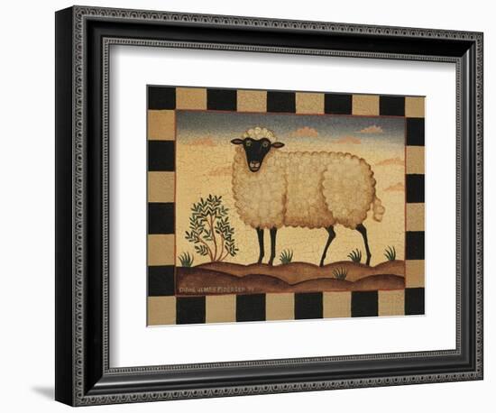 Farm Sheep-Diane Pedersen-Framed Premium Giclee Print