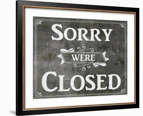 Farm Sign_Closed-LightBoxJournal-Framed Giclee Print