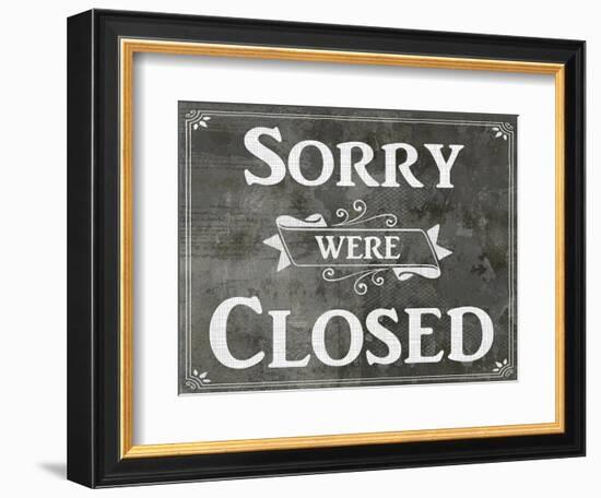 Farm Sign_Closed-LightBoxJournal-Framed Giclee Print