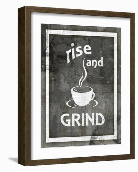 Farm Sign_Rise And Grind-LightBoxJournal-Framed Giclee Print