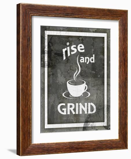 Farm Sign_Rise And Grind-LightBoxJournal-Framed Giclee Print