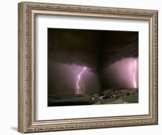 Farm Threatened by Tornado-Jim Zuckerman-Framed Photographic Print