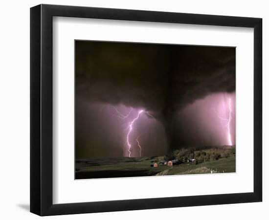 Farm Threatened by Tornado-Jim Zuckerman-Framed Photographic Print