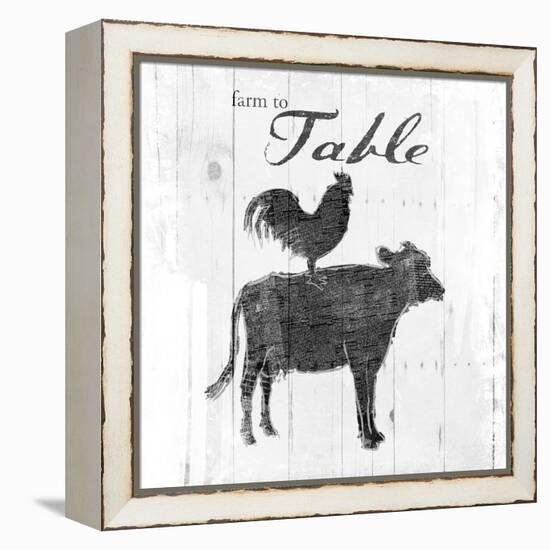 Farm to Chicken & Cow-OnRei-Framed Stretched Canvas