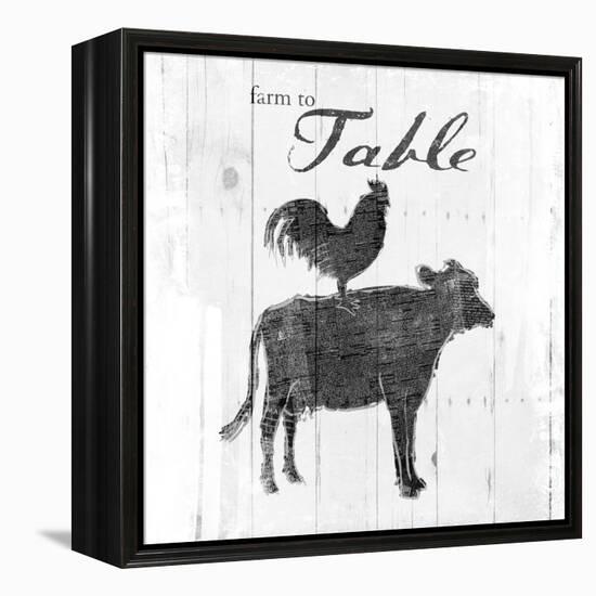 Farm to Chicken & Cow-OnRei-Framed Stretched Canvas